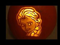 How To Carve a Disney Frozen Elsa Pumpkin For Halloween! - YouTube