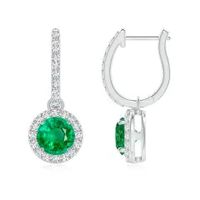 Emerald Earrings: Buy Natural Emerald Earrings at Angara