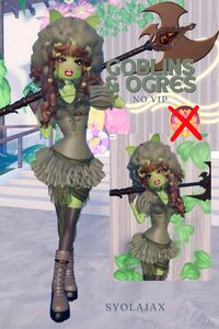 Dress to impress goblins and ogres theme no vip needed free items only