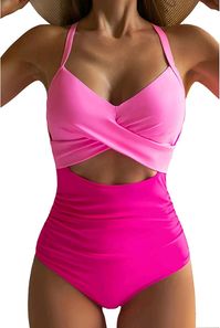 Say hello to your new favorite swimsuit! The Eomenie One-Piece Swimsuit is a must-have for any beach or pool day. With its tummy control and high-waisted design, you'll feel confident and stylish all summer long. This swimsuit is not just about comfort, it's a fashion statement. The color block design is a hot trend this season, making you stand out from the crowd. Don't miss out on this summer essential! Click the link to shop now on Amazon and enjoy your beach time with Eomenie.