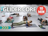 10 MIN CORE Workout with Gliders | Killer Planking Abs for a Tighter Waist | 6 MIN Stretch - YouTube