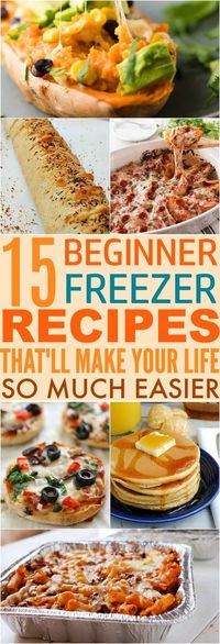 These 15 Quick & Easy Freezer Meal Prep Recipes Are AMAZING! They save so much time, and even help to save money!