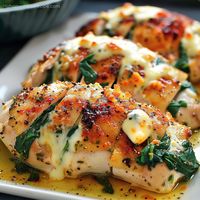 Hasselback Chicken Recipe With Spinach And Ricotta - Easy And Delicious - My Home Made Recipe