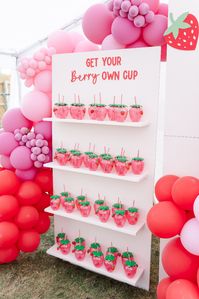 Sweet Celebration, One Strawberry themed First Birthday Party for sweet little Romina. Berry Sweet Birthday Party ; Happy Birthday Photography by @kendralauckphotography  #StrawberryBirthday #BerryFirstBirthday #BerrySweet #FirstBirthday #BerryCute #SweetCelebration #StrawberryParty #LittleBerryTurnsOne #FirstBirthdayBash #BerrySpecialDay #StrawberryLove