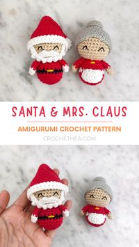 Santa & Mrs. Claus Crochet Pattern – Crochethea