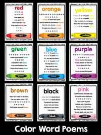 Colors and Kindergarten: Color Poems