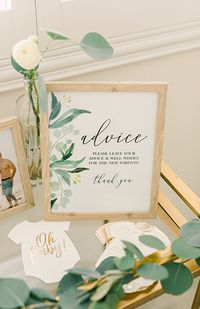 Greenery Woodland Baby Shower