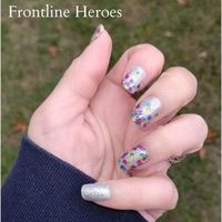 Color Street - Frontline Heroes, A Confetti Snd Silver Glitter Design. This Set Contains 16 Strips, Prep Pad & File Snd I’m Including A Free Accent Nail! Mix & Match Nail Strips. Bundle For Discounts! Nail Strips Include A 100% High Quality Nail Polish Base/Color/Top Coat. Salon Quality Manicure In Just Minutes. No Dry Time, Smudges Or Streaks. Lasts Up To 10 Days & Remove With Regular Nail Polish. Ref: 1681 92 Cosabelladolce Deal