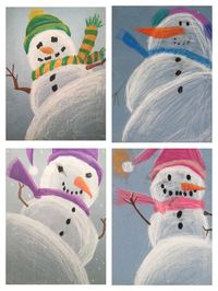 Snowman Perspective Drawing