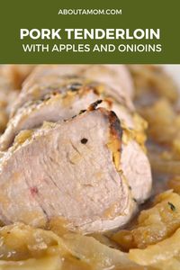 Elegant and easy, savory and sweet pork tenderloin with apples and onions comes with a side and a sauce all-in-one. This recipe is perfect for Easter dinner.