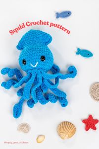 Create your own cute crochet squid plushie with this adorable sea crochet pattern! Perfect for anyone who loves making sea plushies and crafting unique amigurumi animals. This soft and huggable squid is an ideal project for handmade gifts or adding a whimsical touch to your crochet collection. Dive into the world of crochet patterns and explore even more sea-inspired creations to bring your favorite ocean creatures to life!