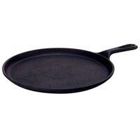 Lodge 10.5-Inch Seasoned Cast Iron Round Griddle With Handle - L9OG3 : BBQGuys