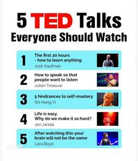 "5 TED Talks everyone should watch" | Gallery posted by ChamiaTiarra | Lemon8