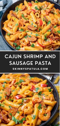 Cajun Shrimp and Sausage Pasta