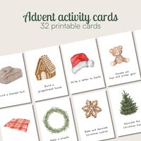 🔔 ADVENT ACTIVITY CARDS FOR KIDS Looking for a fun way to make this Christmas season unforgettable for your family? These Advent Activity Cards are here to add a sprinkle of winter magic to your days! Create cherished memories with your little ones as you explore the beauty of the season together. 🎅 What's Included - 32 beautifully designed Christmas Advent Activity Cards - Each card features a unique winter-themed activity - Ready-to-print PDF file (4 cards on one page, 8 pages total). - Perfect for kids' bucket lists and daily inspiration ⛄ Why Choose these Christmas Activity Cards  - Quality Family Time: Foster quality bonding moments with your kids through these engaging activities. - Educational Fun: Many of the activities promote learning about nature, arts, and more. - Easy and Co