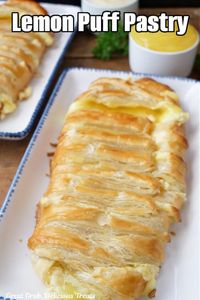 Lemon Puff Pastry is a delicious and refreshing puff pastry recipe, made with pastry sheets that are stuffed with a creamy lemon pie filling, a cream cheese mixture, baked to perfection then drizzled with a sweet glaze.