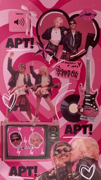 APT! APT! APT! APT! APT! APT! #rosé #brunomars #apt #black #pink