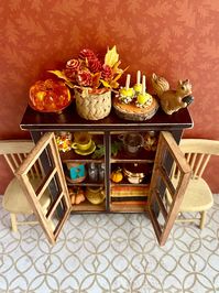 Miniature Fall Cupboard 1:12 Dollhouse Furniture Miniature - Etsy