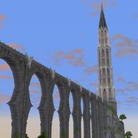 Really really proud of how well this one came out, i spent forever on shaping which is insane for just… a tower  #minecraft #minecraftbuilds #minecraftinspiration #gothic #elven #eldenring #minecraftideas