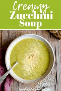 Creamy Italian Potato and Zucchini Soup - An easy soup that's comforting, warming and packed full of flavour. Healthy, delicious and easy comfort food the whole family will love. #zucchini #soup #comfortfood