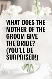 Discover the perfect gift from the groom's mother to the bride! Uncover tradition and etiquette for this meaningful gesture. Explore ideas for a personal, heartfelt present or family heirloom. Click here for tips on expressing love and best wishes through a special bridal gift!