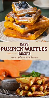 Craving a warm and cozy breakfast? This Pumpkin Waffles recipe is perfect for autumn mornings! Fluffy, spiced, and simple to make. Try it today and get cooking!