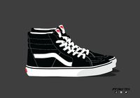 OG Vans Sk8 Hi B/W