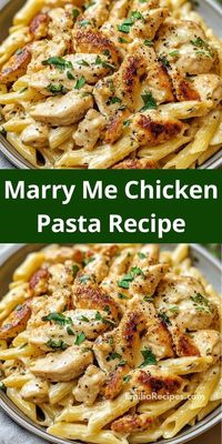 What's for dinner? Try our Marry Me Chicken Pasta Recipe, a standout among chicken dinner ideas. This dish is great for dinner recipes for family or an intimate dinner for two, featuring savory chicken and creamy pasta.