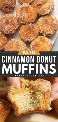 French breakfast puffs for your brunch ideas! This easy breakfast recipe features keto cinnamon sugar muffins. While these Keto Cinnamon Donut Muffins are completely sugar-free, they still taste just like the real thing!