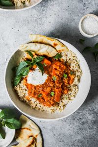 Slow Cooker Sweet Potato and Lentil Tikka Masala (Vegan) - Dishing Out Health