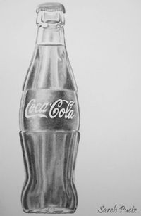 Coca cola pencil sketch