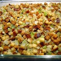 old fashioned bread and celery dressing or stuffing