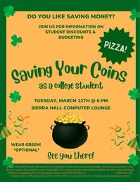 Resident Advisor Program - Professional Development: Saving Your Coins as a College Student 🌈💰#reslife #ra #program #march #stpatricksday #college #programming #event