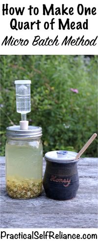 How to Make 1 Quart of Mead - Micro Batch Method — Practical Self Reliance