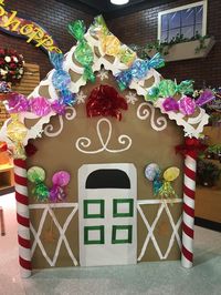 candyland gingerbread house door decorations - Google Search