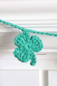 If you're in search of a little bit of luck this St. Paddy's Day, then these cute little Shamrock's are just what you need. Make a garland for your mantel or sweet little hair clips for your littles. Either way, they will become a fun addition for your home and family. Crochet Shamrock