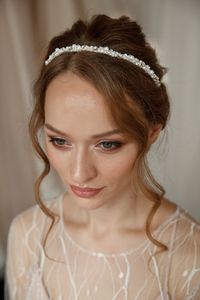 Pearl Bridal Headband, Boho Wedding Hair Piece, Bridesmaid Headpiece - Etsy