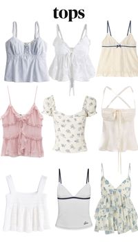 outfit inspo | tops | coquette | spring tops | tank tops