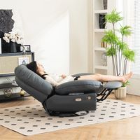 Smart Recliner Swivel With Voice Control Bluetooth USB Phone Holder So — Lyfairs