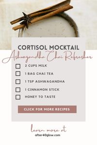 Cortisol mocktail recipes or how to lower cortisol levels with a pleasure)) – After 40 Glow