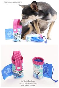 DIY Fabric Dog Waste Bag Holder Free Sewing Patterns | Fabric Art DIY