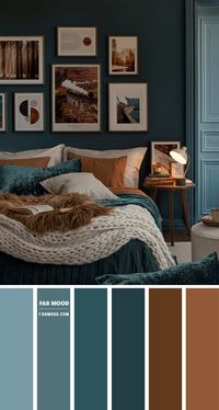 navy blue bedroom, navy blue and brown bedroom, navy blue and blue teal bedroom, blue teal and brown, blue teal and brown color scheme, blue teal and brown color combination, bedroom color combination