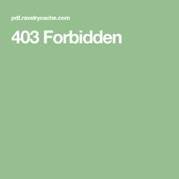 403 Forbidden