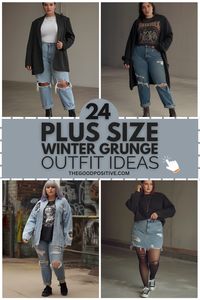 24 Winter Grunge Outfits for Curvy Queens! Ready to amp up your winter wardrobe with some edgy style? Discover 24 grunge-inspired outfits designed for plus size women who love a mix of warmth and attitude. From cozy layers to bold, statement pieces, these outfits are perfect for cold days and fashionable nights. Click now to explore all the fashion inspo you need to stay warm and stylish!