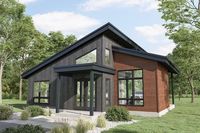 860 Square Foot Modern Home Plan with Open Concept Layout - 801106PM | Architectural Designs - House Plans