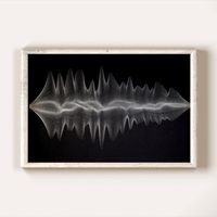 Unique Personalised Sound Waves artwork, the perfect gift for your loved ones.