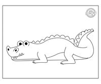 Free Printable Caiman Coloring Page For Kids | Kids Activities Blog