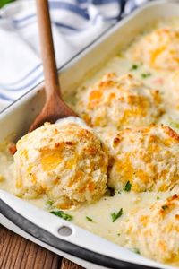 Country Chicken and Biscuits