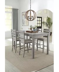 Macy's - Max Meadows Counter Height Dining 5-Pc Set (Table + 4 Side Chairs)