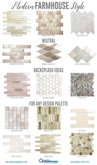 These stunning and neutral farmhouse backsplash ideas will compliment any kitchen design or bathroom design. In light, airy and neutral colors -adding countertops, appliances or accessories will be a breeze. Click and order whichever inspires you! | neutral backsplash kitchen | neutral backsplash ideas | neutral backsplash tile | neutral backsplash kitchen back splashes | neutral shower tile ideas | neutral shower tile master bath | beige backsplash kitchen | beige shower tile | beige backsplash